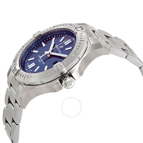 breitling chronomat colt automatic chronometer blue dial men's watch